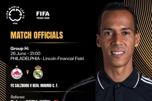 官方：貝達(dá)執(zhí)法皇馬vs薩爾茨堡，馬寧擔(dān)任第四官員