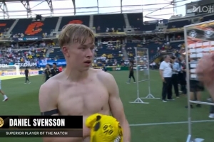 打進(jìn)制勝球&5次關(guān)鍵傳球！斯文松當(dāng)選多特1-0蔚山全場最佳球員