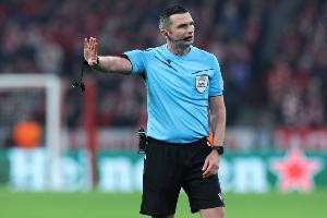 官方：英格蘭裁判邁克爾-奧利弗將執(zhí)法拜仁vs弗拉門戈