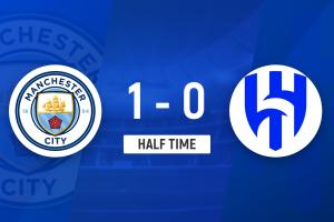 半場-曼城暫1-0新月 努里手球B席破門引爭議 布努6次撲救