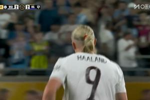 火速扳平！哈蘭德?lián)岦c(diǎn)破門，阿克替補(bǔ)搶下第一點(diǎn)，曼城2-2平新月