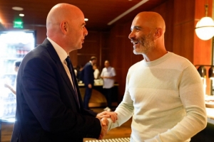 馬雷斯卡現(xiàn)場觀看皇馬vs尤文，并與因凡蒂諾見面