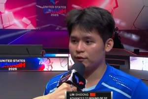 林詩(shī)棟：一開(kāi)始對(duì)球臺(tái)不太適應(yīng)，自己決勝局的戰(zhàn)術(shù)比較堅(jiān)定