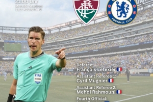 官方：法國(guó)名哨弗朗索瓦-萊特西耶將吹罰弗魯米嫩塞vs切爾西