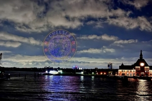 預(yù)熱世俱杯決賽！無人機燈光秀在曼哈頓展示切爾西隊徽