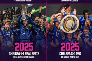 世俱杯3比0擊敗巴黎！切爾西隊(duì)史第四次以三球優(yōu)勢贏得決賽