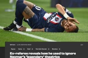 前名哨：VAR讓內(nèi)馬爾這種跳水王沒(méi)市場(chǎng)了，真重傷的人才不會(huì)打滾