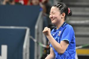 險勝！張本美和3-2申裕斌，晉級橫濱冠軍賽16強&將戰(zhàn)早田希娜