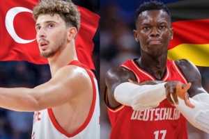 熱身賽德國73-71險(xiǎn)勝土耳其 施羅德22分小瓦17分 申京獨(dú)攬25分9板