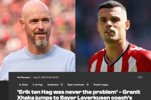 扎卡：我和滕哈赫沒有任何問題，我們對話很透明但桑德蘭盛情難卻