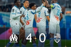 馬賽4-0大勝洛里昂：格林伍德點(diǎn)射破門，帕瓦爾斬獲馬賽生涯首球