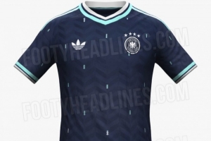 德國隊(duì)2026世界杯客場球衣揭曉：深海軍藍(lán)搭配白色、薄荷色細(xì)節(jié)