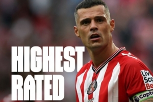 桑德蘭官方吹扎卡，他是WhoScored本賽季英超評(píng)分最高的中場(chǎng)