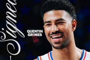 接受1年870萬資質報價！76人官方：球隊正式續(xù)約格萊姆斯