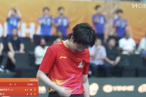 連追兩盤！王楚欽3-2勝?gòu)埍局呛?，決勝盤梁靖崑將對(duì)18歲松島輝空