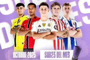 西甲官方10月最佳U23候選：20歲居萊爾領(lǐng)銜，巴里奧斯在列