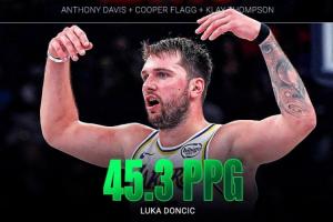 史詩級交易！東契奇目前場均45.3分 比濃眉&弗拉格&克萊總和還多