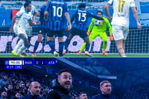 馬賽冤！埃德森禁區(qū)內(nèi)手球未判點(diǎn)，隨即亞特蘭大遠(yuǎn)射絕殺