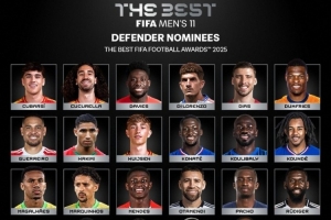 FIFA最佳陣容后衛(wèi)候選：范戴克、薩利巴、阿什拉夫在列