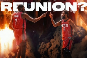 美媒發(fā)問：我們是否有可能看到杜蘭特和歐文在火箭重聚？