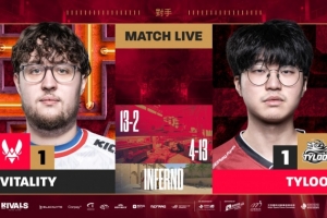 互虐一把！四人火力全開Jee對位猛逮ZywOo TYLOO強(qiáng)勢扳平比分