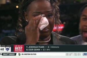 VJ-埃奇庫姆當選探花！老媽眼含熱淚淚灑當場