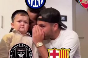 網(wǎng)友整活：國米巴薩都指望邁阿密國際給大巴黎點顏色瞧瞧