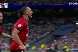 皇馬主場0-1落后馬洛卡！穆里奇力壓皇馬3人搶點頭球破門！