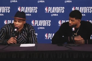 三位對(duì)你影響最大的隊(duì)友？保羅-喬治：希伯特、威少、小卡！