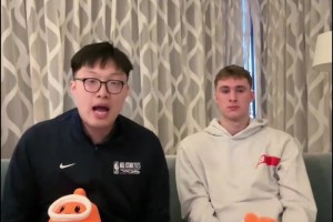 弗拉格此前評(píng)價(jià)楊瀚森：腳步好，手活好，很聰明，技術(shù)很好！